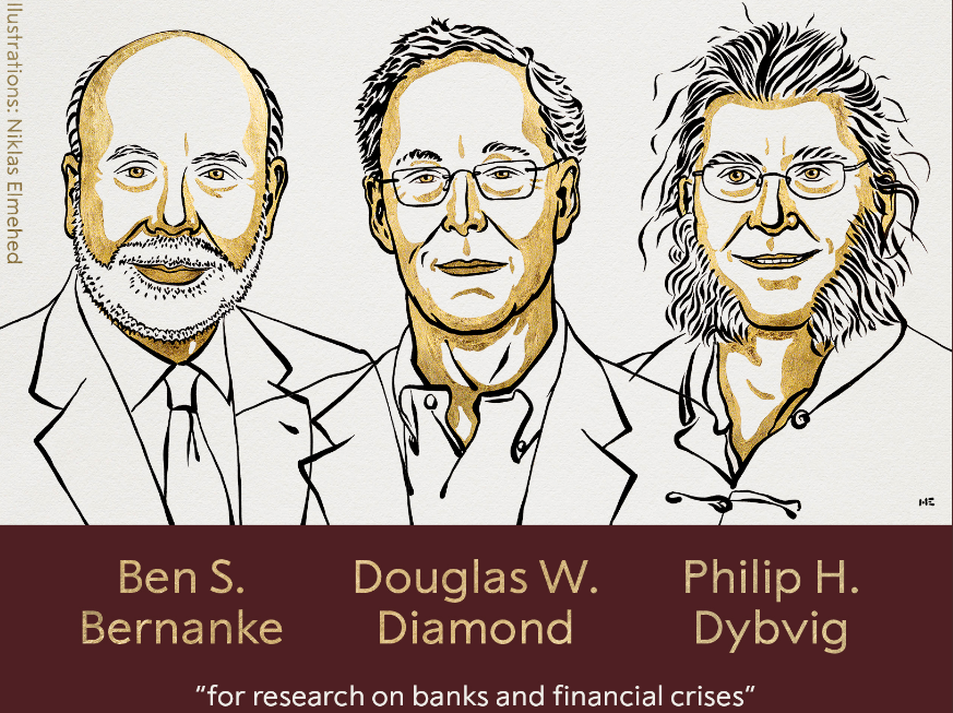 Le Nobel d'économie à trois Américains, dont l'ex-président de la Fed Ben Bernanke